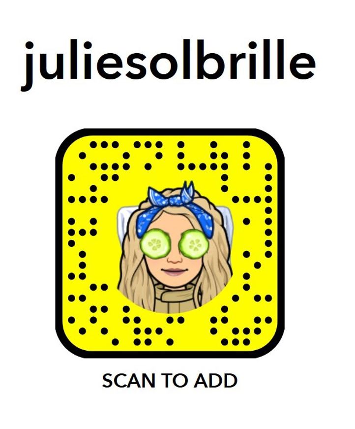 Juliesolbrille på Snapchat